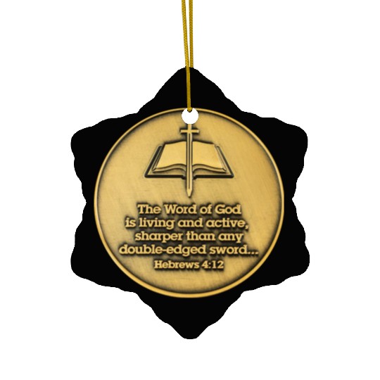 The word of god bible verse Ceramic Ornaments