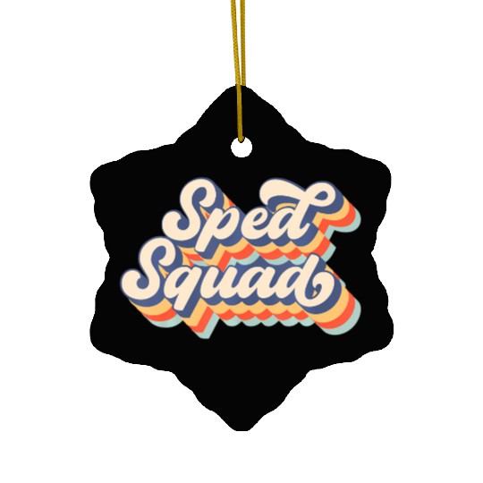Vintage Sped Squad Special Ed Teacher Back To Scho Ceramic Ornaments