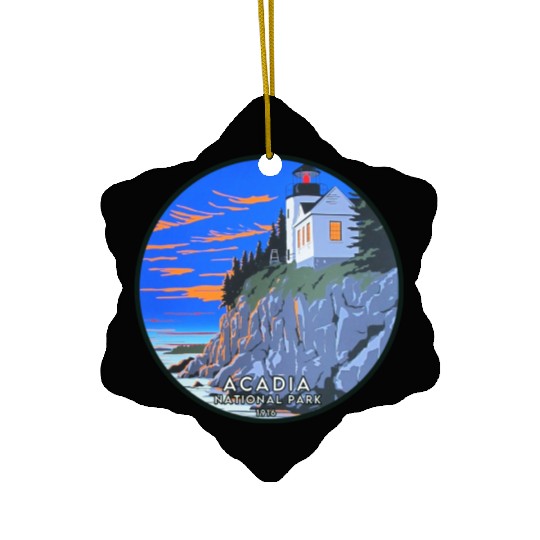Acadia National Park Ceramic Ornaments