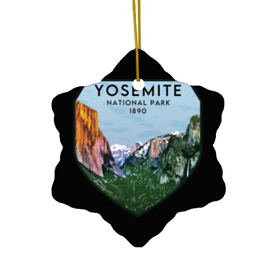 yosemite national park Ceramic Ornaments