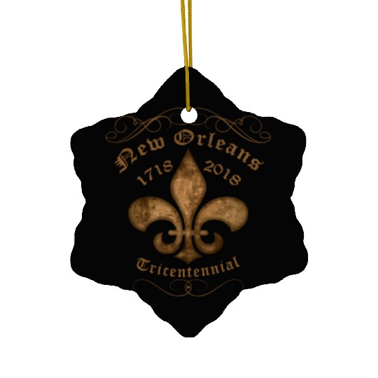 New Orleans Tricentennial Ceramic Ornaments