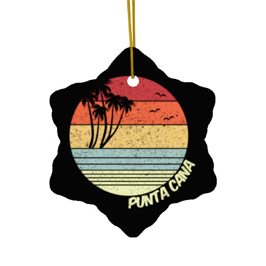 Punta Cana Dominican Republic Vacation Ceramic Ornaments