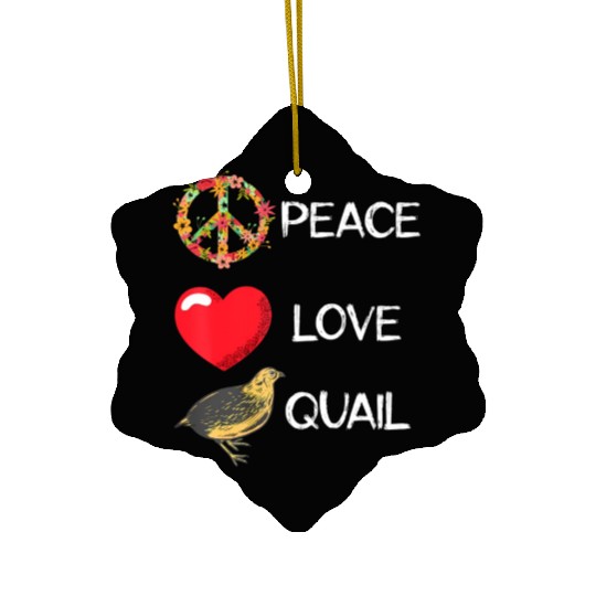 Quail Birds Lover Love Peace Quail Japanese Quail Ceramic Ornaments