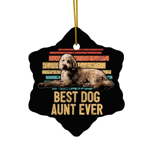 Best Dog Aunt Ever Goldendoodle Dog Mom Doodle Ceramic Ornaments