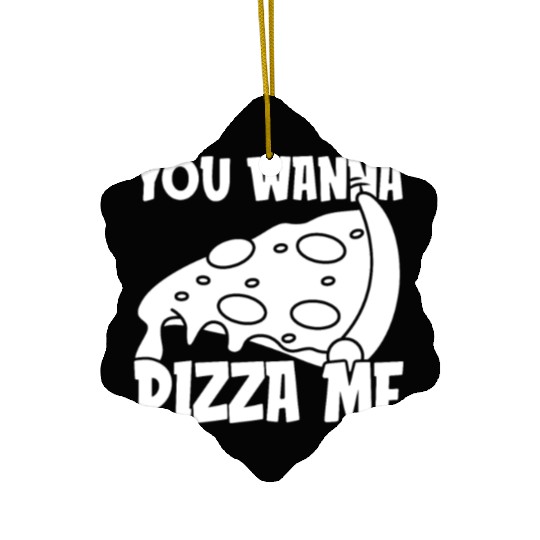 Street Food Pizza Ceramic Ornaments