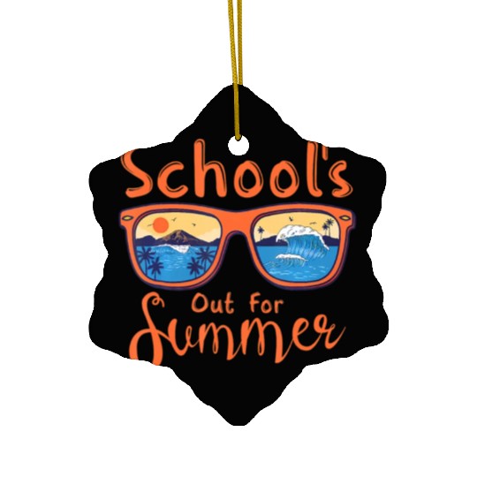 Substitute Teacher Life Hello Summer Tie Dye Summe Ceramic Ornaments