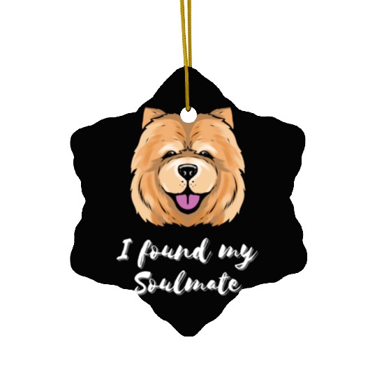 Chow Chow Dog Soulmate Puppy Dog Lover Ceramic Ornaments