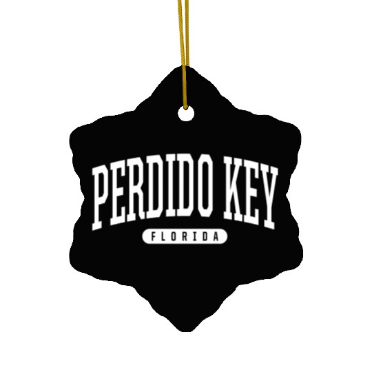 College Style Perdido Key Florida Ceramic Ornaments