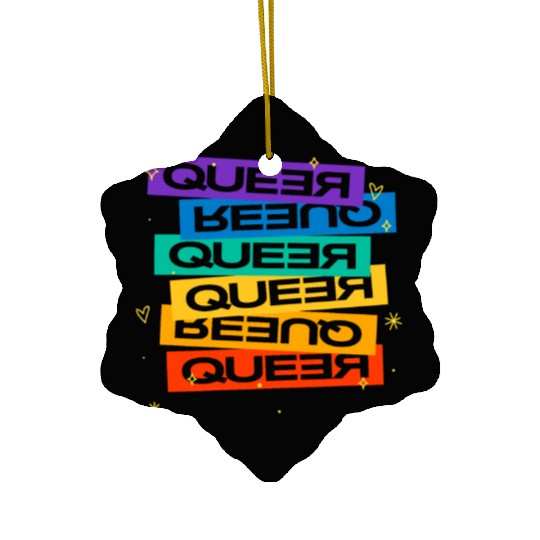 Queer Ceramic Ornaments Gay Pride Month Pride Day Rainbow