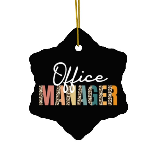 Great Office Manager Leopard Pattern School Office Ceramic Ornaments