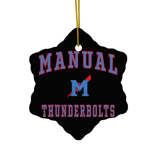 Manual High School Thunderbolts Ceramic Ornaments