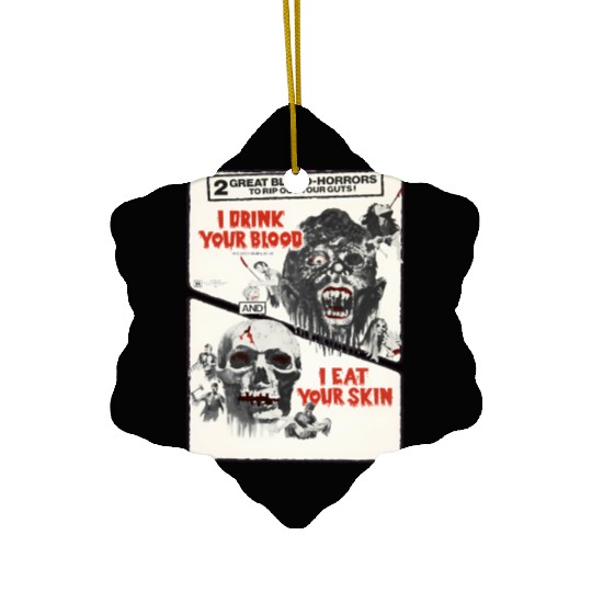 Drink Blood Halloween Monster Horror Movie Ceramic Ornaments