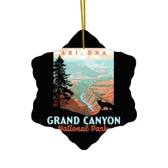 Grand Canyon National Park Arizonna Wpa Style Ceramic Ornaments