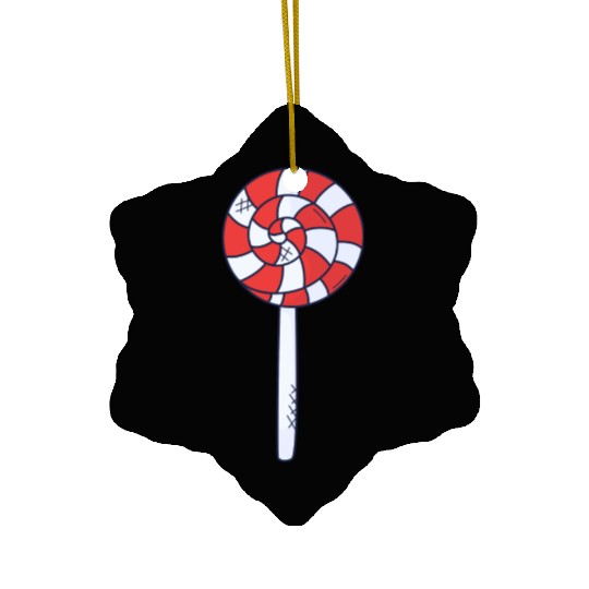 Lollipop Rainbow Sucker Candy Ceramic Ornaments