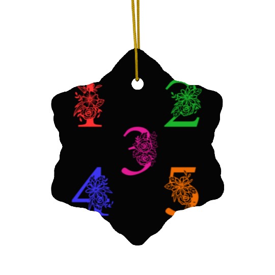 Fun Numbers, Numbers Ceramic Ornaments for kids and adults