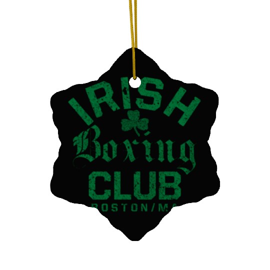 Irish Bong Club Boston Massachusetts Ceramic Ornaments