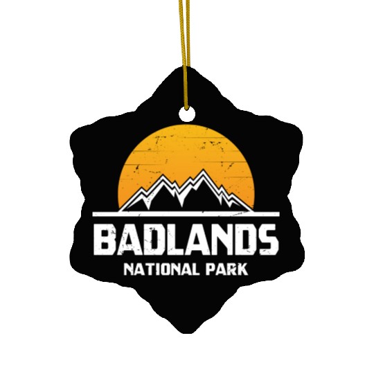 Badlands National Park Ceramic Ornaments