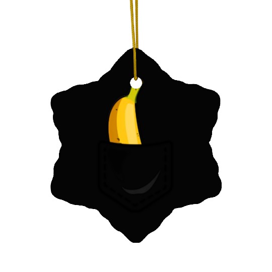 Banana Pocket Summer Great Vegan Ceramic Ornaments