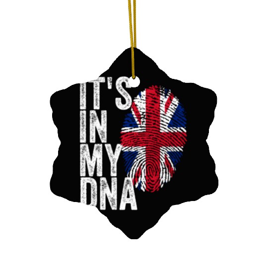 It'S In My Dna Uk Union Jack England Flag Eu Ceramic Ornaments