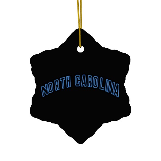 North Carolina State Charlotte Varsity Ceramic Ornaments