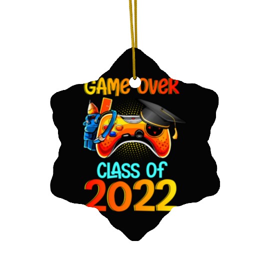 Game Over Class Of 2022 Video Games Graduation Ceramic Ornaments