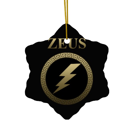 Zeus Ancient Greek God Thunderbolt Ceramic Ornaments