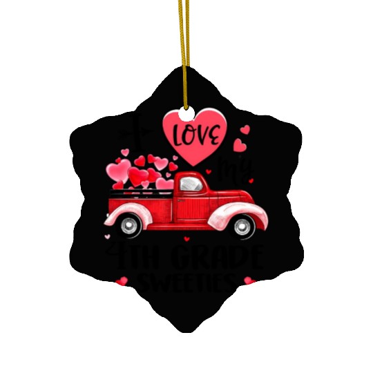 Ph Truck Day 4Th Grade Teacher Ceramic Ornaments