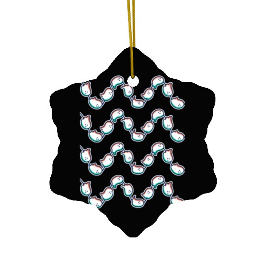 Spectral Waves Physics Pun Ceramic Ornaments