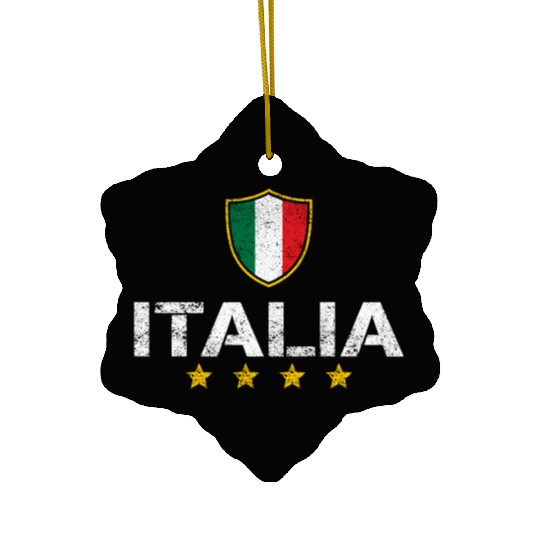 Italia Italian Pride Ceramic Ornaments