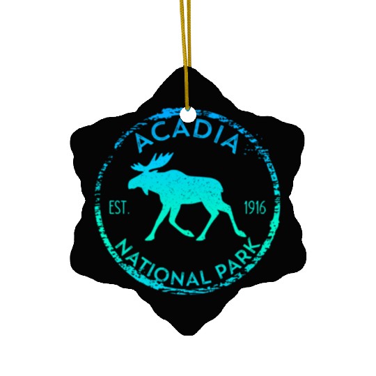 Acadia National Park Np Maine Moose Ceramic Ornaments