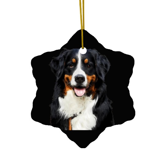 Portrait Of Bernese Mountain Dog Ceramic Ornaments