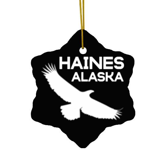 Haines Alaa Eagle Ceramic Ornaments