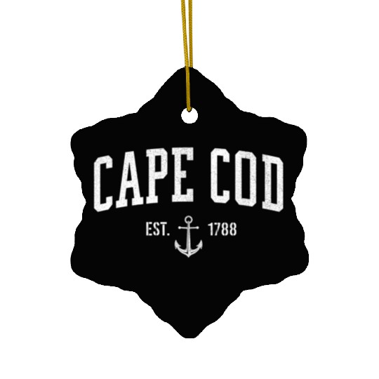 Cape Cod Massachusetts 1788 Nautical Look Ceramic Ornaments