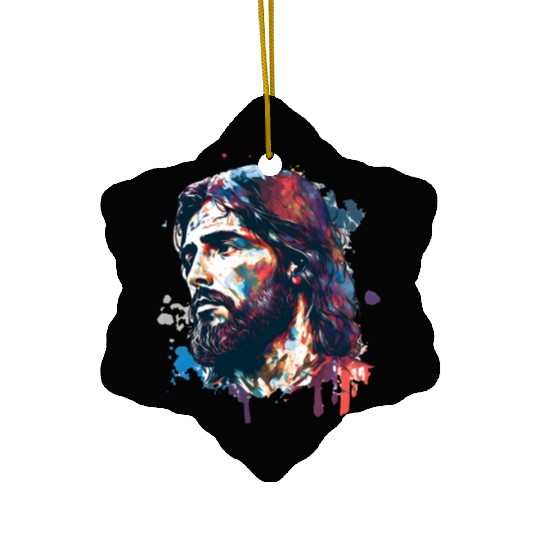 Jesus Painting Ceramic Ornaments