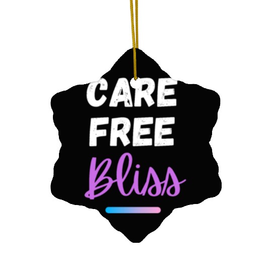 Care Free Bliss Summer Design Ceramic Ornaments