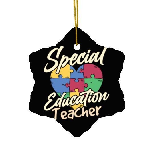 Special Education Teacher Cute Sped Awareness Ceramic Ornaments