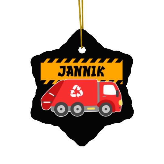Jannik Trash Truck For Collector Ecologist Ceramic Ornaments