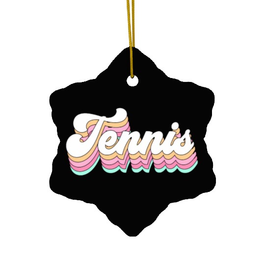 Tennis Pastel Aesthetic Forn Ceramic Ornaments