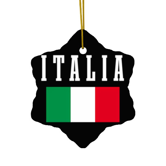 Italia Italian Flag Italy Pride Ceramic Ornaments