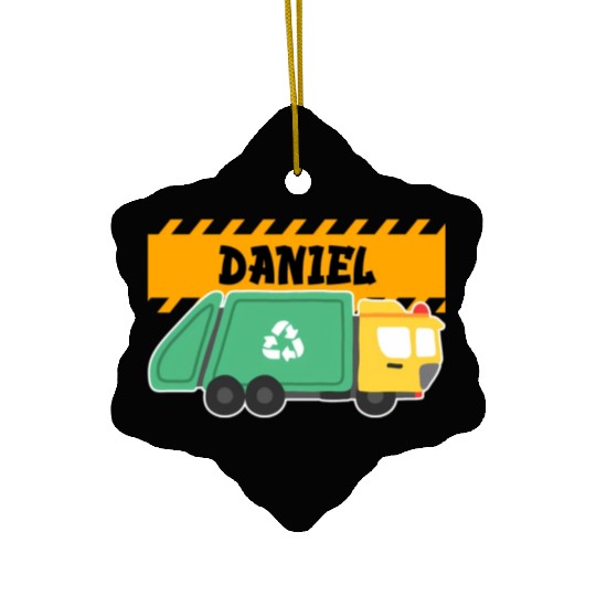 Daniel Trash Truck For Collector Ecologist Garbage Ceramic Ornaments