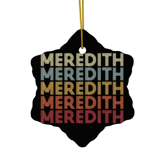 Meredith New Hampshire Meredith Nh Text Ceramic Ornaments