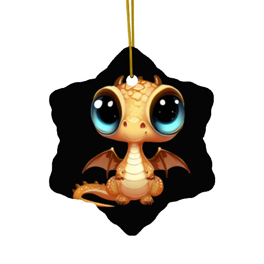 Cute Baby Dragon Puppy Ceramic Ornaments