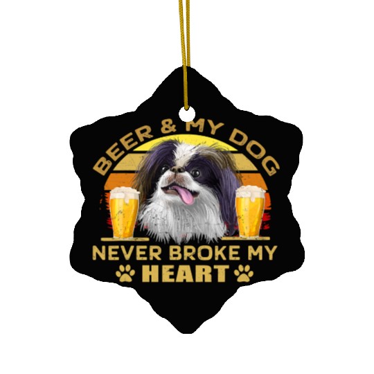 Halloween Dogs 769 Beer Japanese Chin Dog Never Ceramic Ornaments