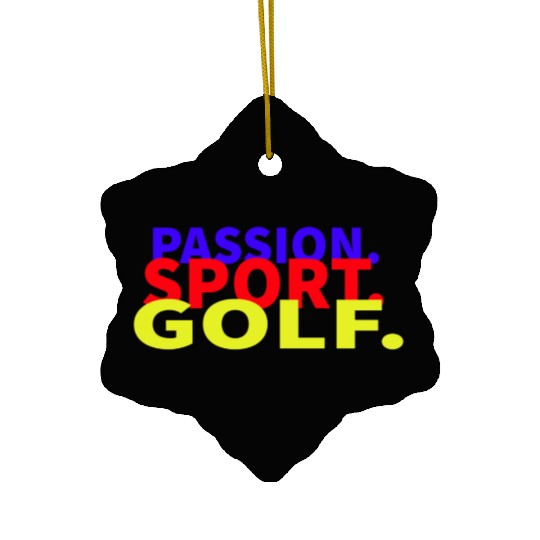 passion sport golf Ceramic Ornaments 80s