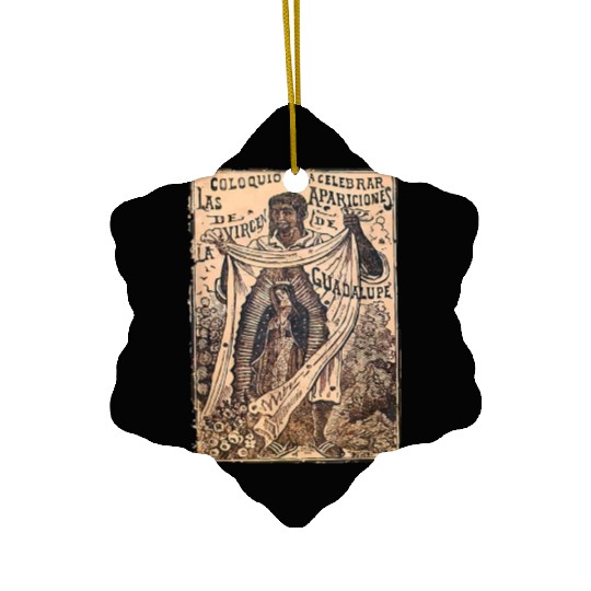 St Juan Diego Our Lady of Guadalupe Vintage Mary C Ceramic Ornaments