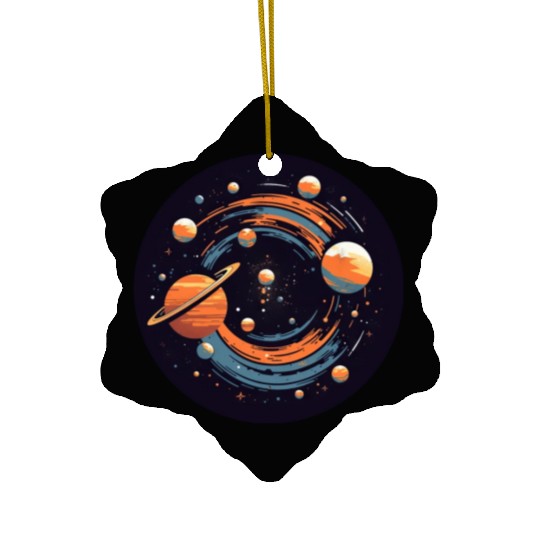 Universe Solar System Planets Ceramic Ornaments