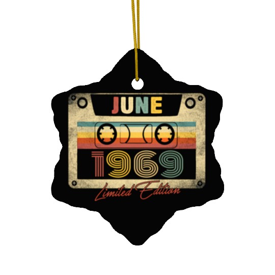 June 1969 Cassette Tape 54Th B-Day 54 Ceramic Ornaments
