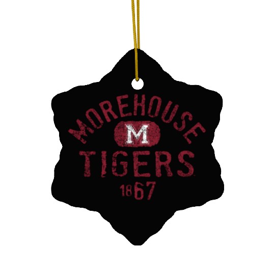 Morehouse Maroon Tigers Vintage 1867 Ceramic Ornaments