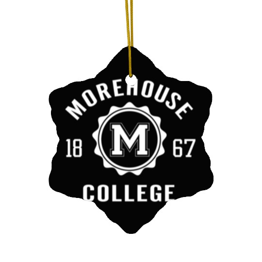 Morehouse Maroon Tigers Stamp Logo Officially Lice Ceramic Ornaments