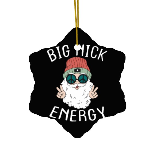 Big k Energy Xmas Santa Claus Saint Ceramic Ornaments